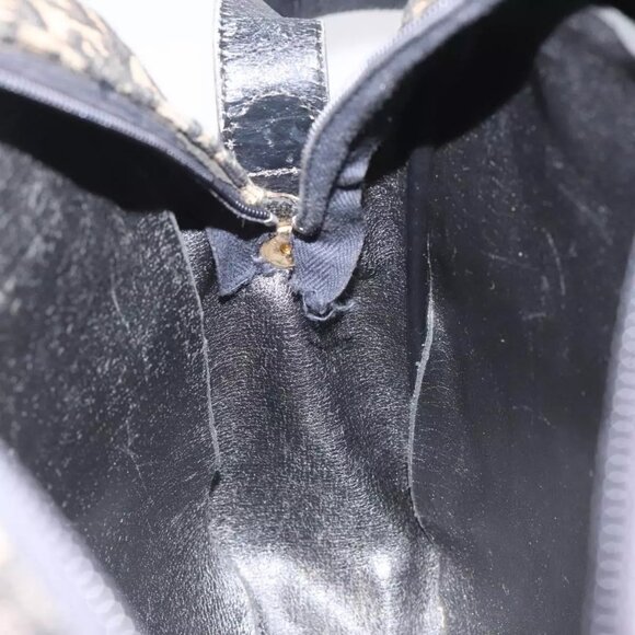 Christian Dior Trotter Canvas Shoulder Bag Black Auth 115917 - Picture 11 of 16